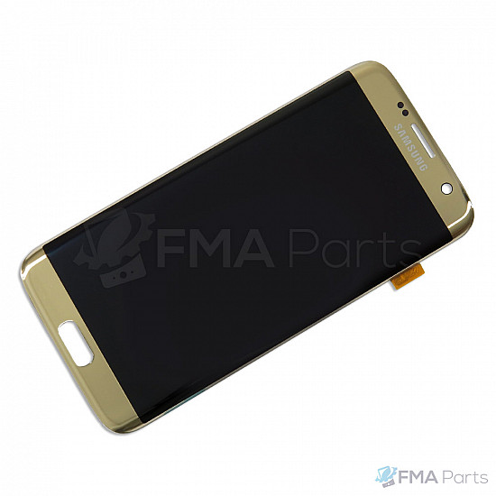 [Refurbished] Samsung Galaxy S7 Edge OLED Touch Screen Digitizer Assembly - Gold